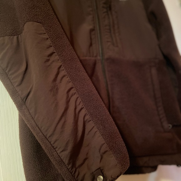 Woman fleece jacket dark brown - Picture 7 of 8